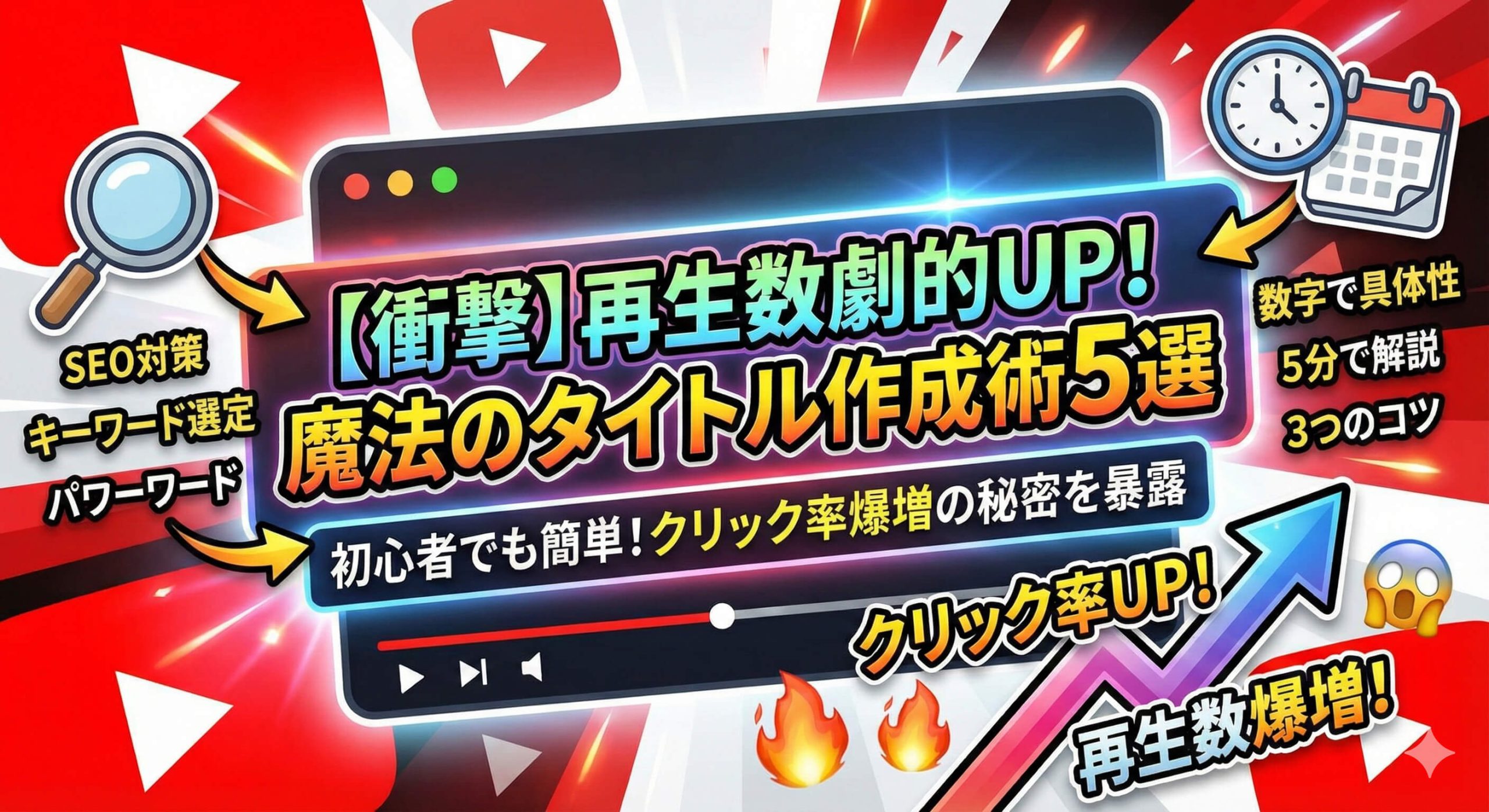 【2025年最新】YouTubeタイトル付け方完全攻略！再生数UPの秘訣