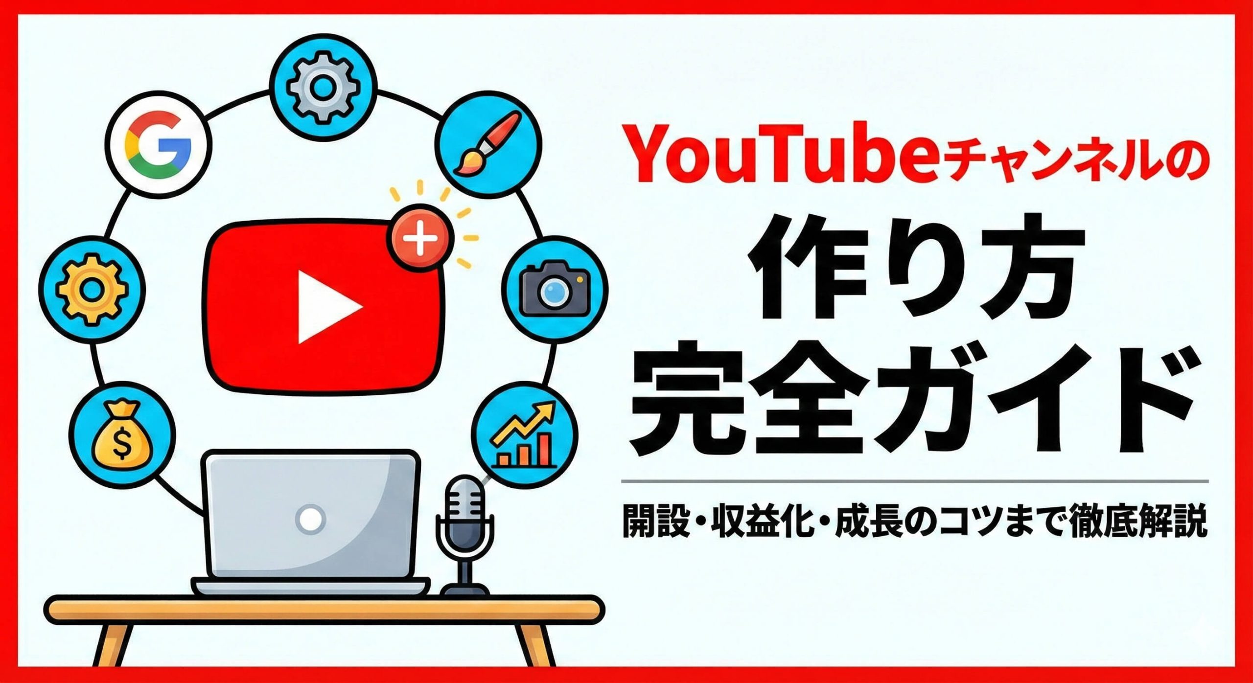 YouTubeチャンネル作成完全ガイド：初心者でも失敗しない注意点と開設方法
