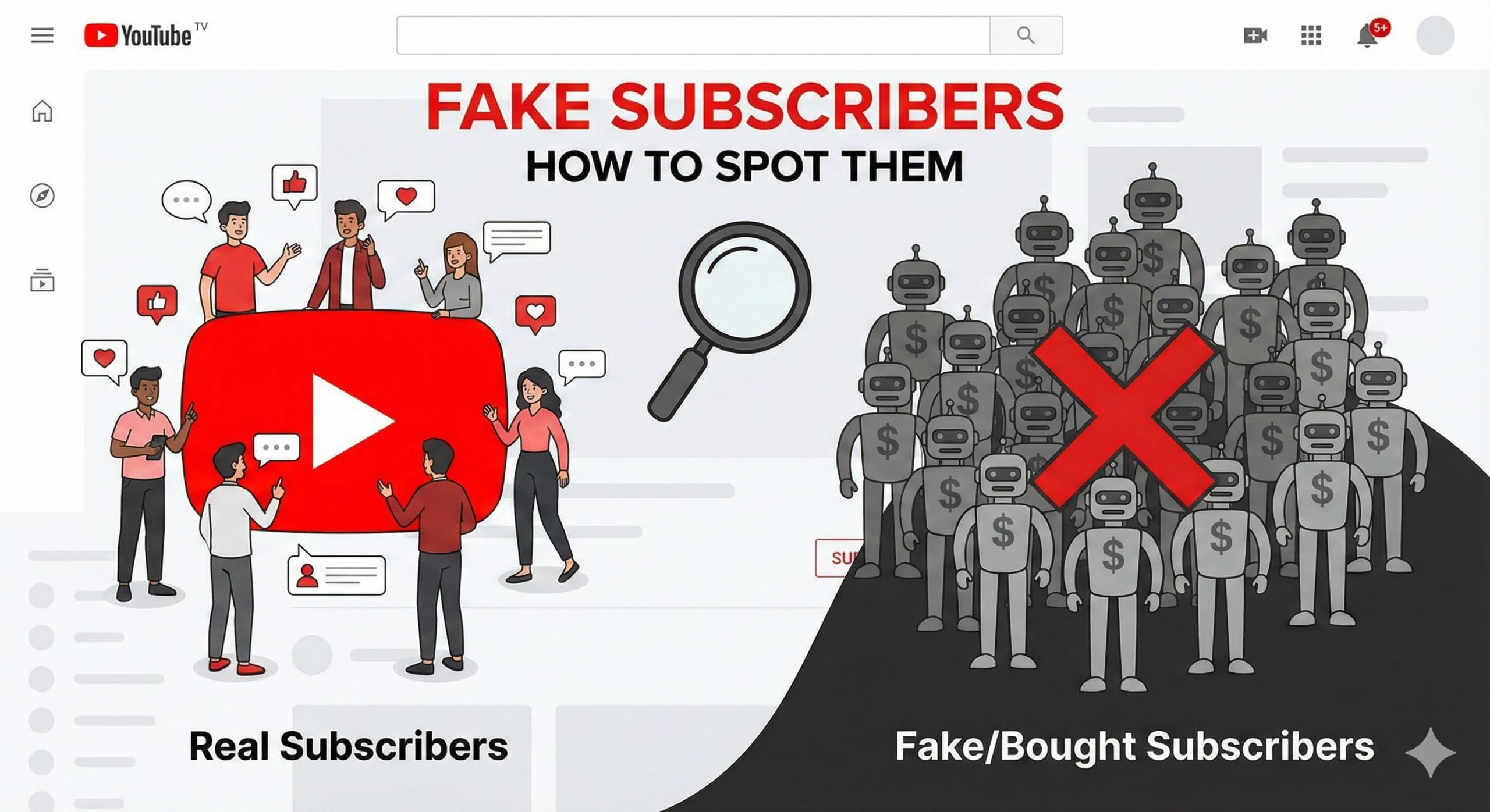 チャンネル登録者を買ってる人の見分け方：不自然な増加を見抜く